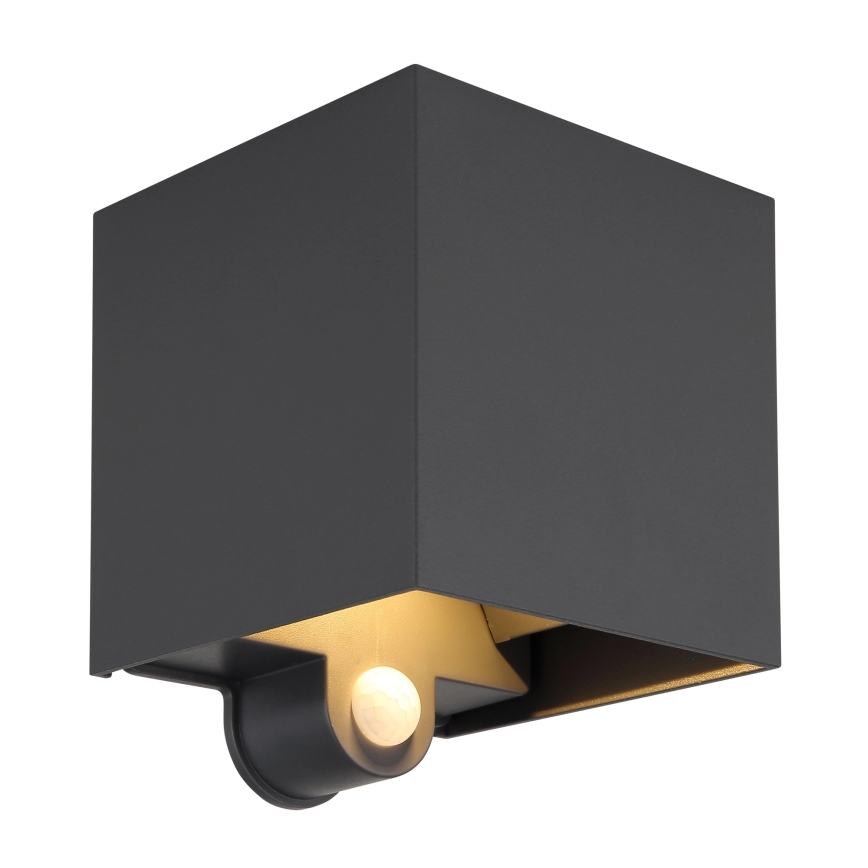Globo - LED Outdoor Wall Light with Sensor 2xLED/3W/230V IP54