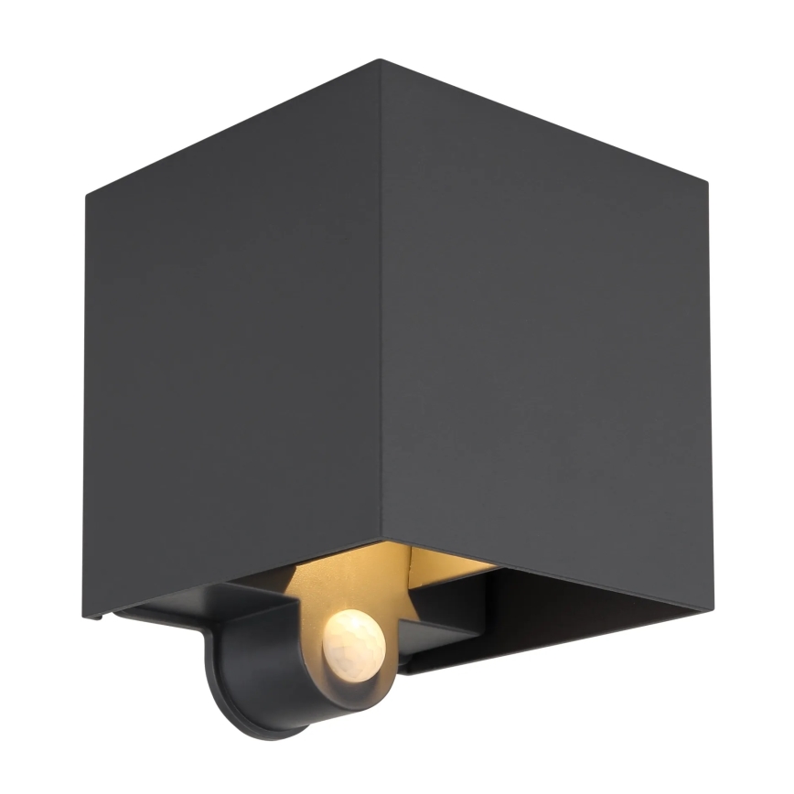 Globo - LED Outdoor Wall Light with Sensor 2xLED/3W/230V IP54