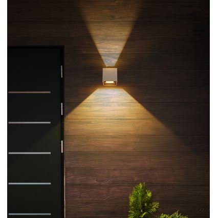 Globo - LED Outdoor Wall Light, 2 x 3 W LEDs, 230 V, IP54