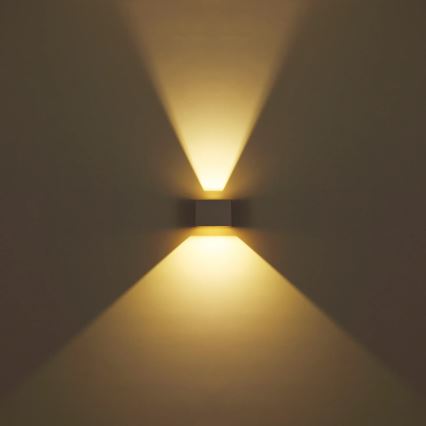 Globo - LED Outdoor Wall Light, 2 x 3 W LEDs, 230 V, IP54