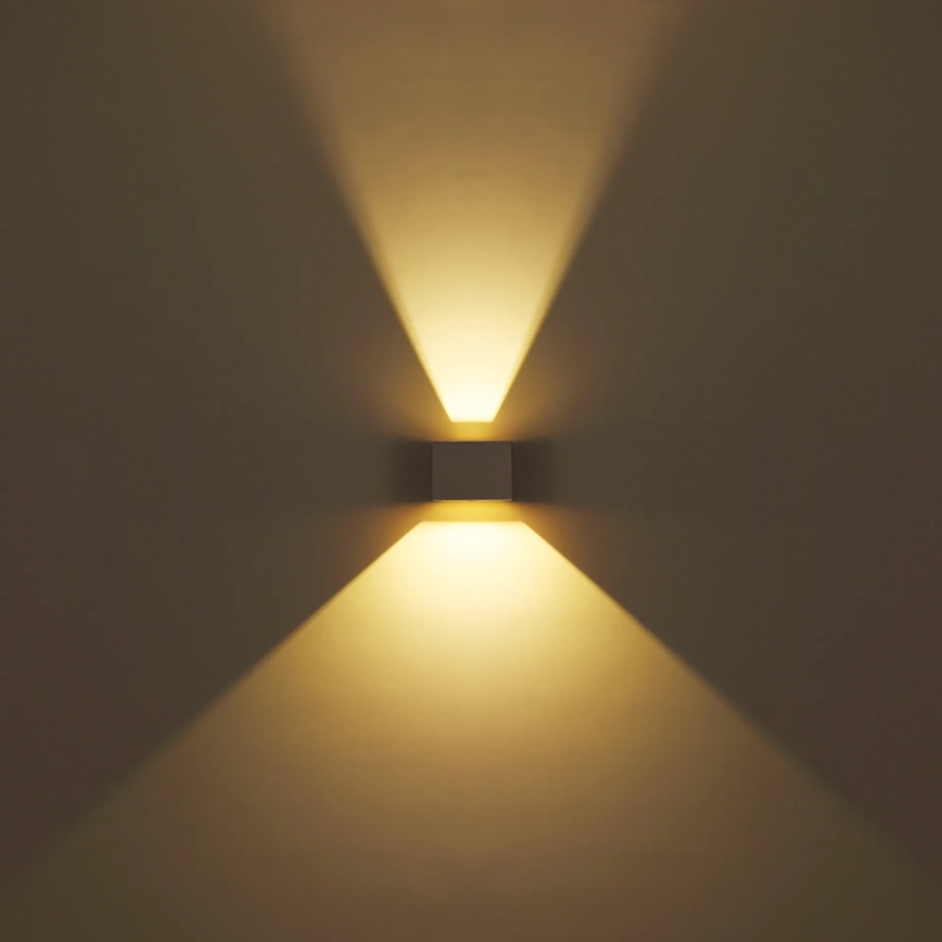 Globo - LED Outdoor Wall Light, 2 x 3 W LEDs, 230 V, IP54