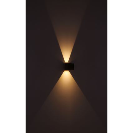 Globo - LED Outdoor wall light 2xLED/3W/230V IP44 brown