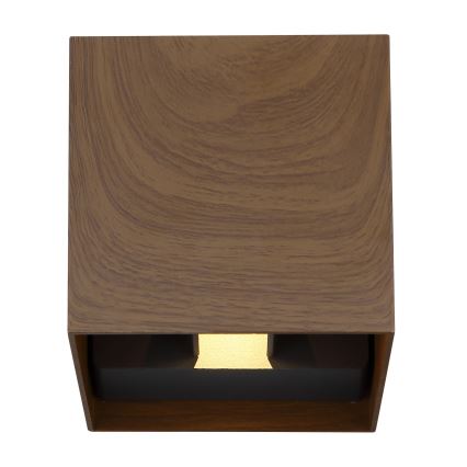 Globo - LED Outdoor wall light 2xLED/3W/230V IP44 brown