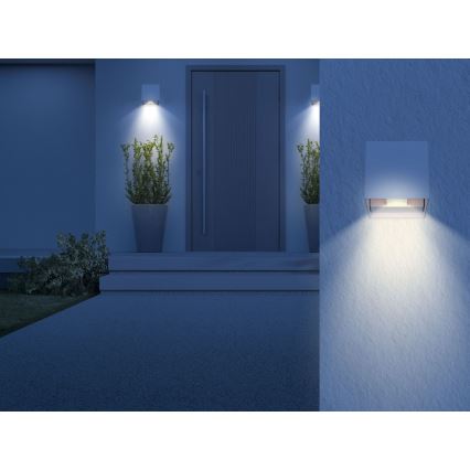 Globo - LED Outdoor wall light 2xLED/3W/230V IP44 white