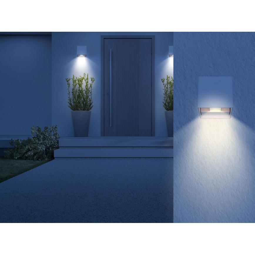 Globo - LED Outdoor wall light 2xLED/3W/230V IP44 white