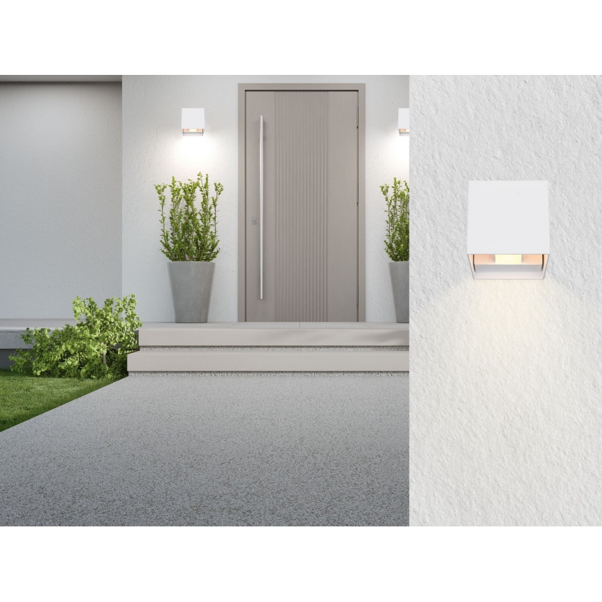 Globo - LED Outdoor wall light 2xLED/3W/230V IP44 white