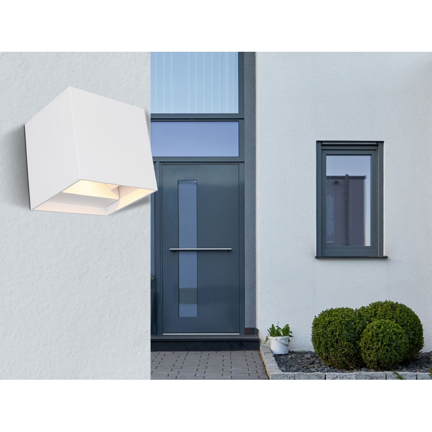 Globo - LED Outdoor wall light 2xLED/3W/230V IP44 white