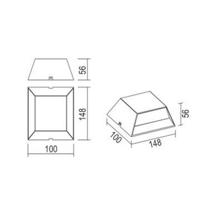 Globo - LED Outdoor wall light LED/7W/230V IP54 anthracite