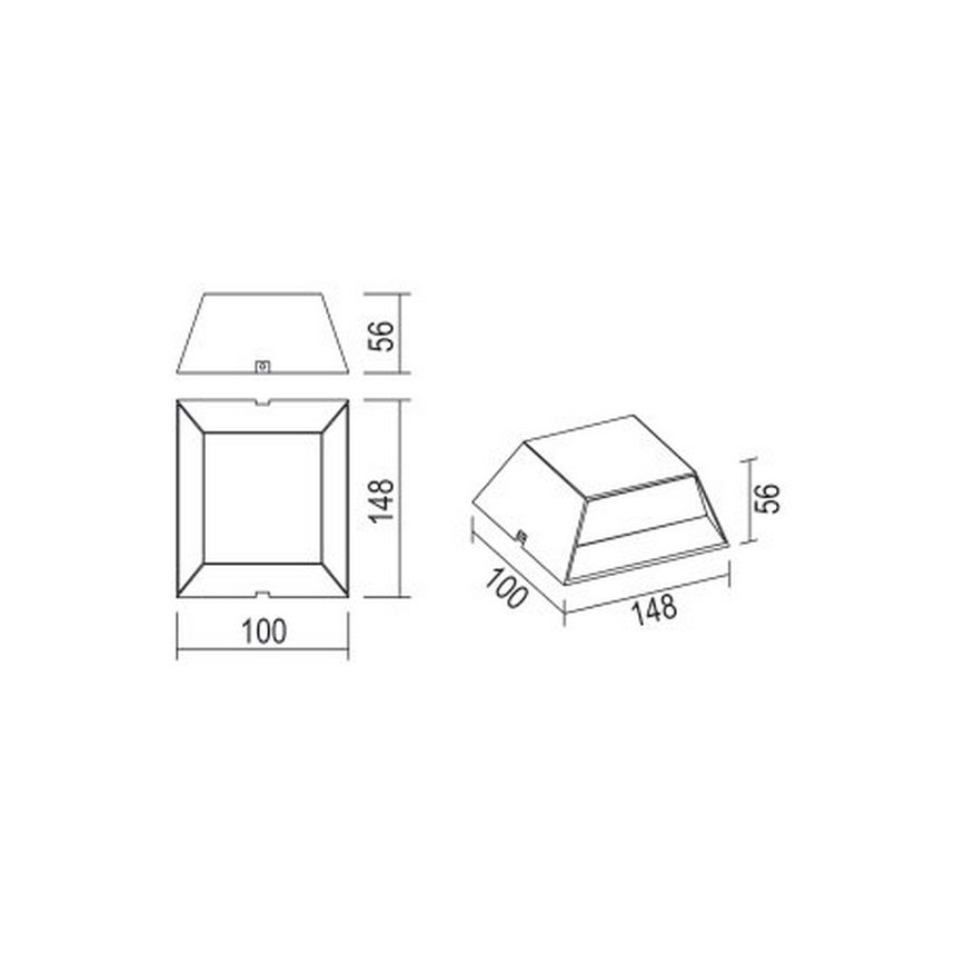 Globo - LED Outdoor wall light LED/7W/230V IP54 anthracite