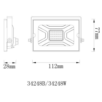 Globo - LED Flood Light LED/20W/230V IP65