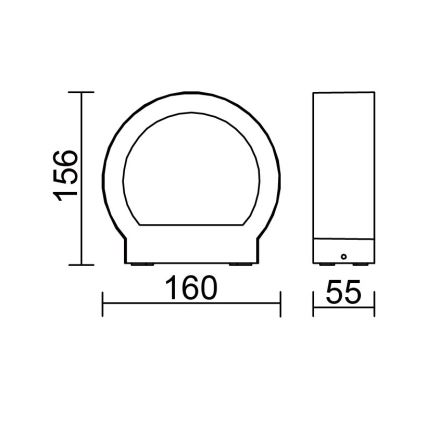 Globo - Outdoor LED Wall Light LED/6W/230V IP54