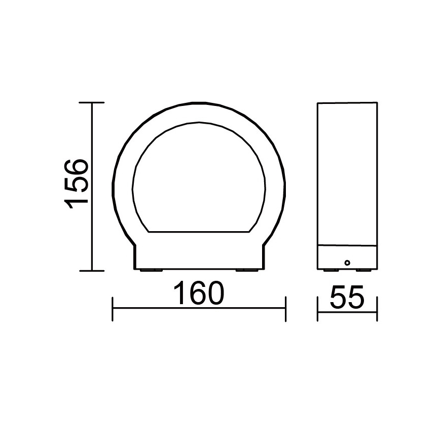 Globo - Outdoor LED Wall Light LED/6W/230V IP54