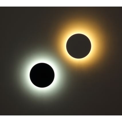 Globo - LED Outdoor wall light LED/15W/230V 3000/4000/6000K d. 25,2 cm IP44 black