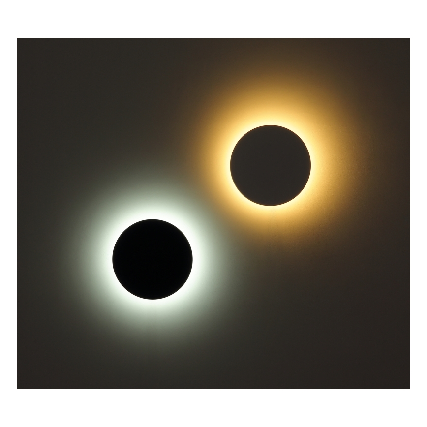 Globo - LED Outdoor wall light LED/15W/230V 3000/4000/6000K d. 25,2 cm IP44 black