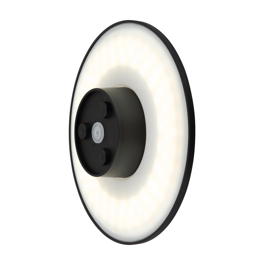 Globo - LED Outdoor wall light LED/15W/230V 3000/4000/6000K d. 25,2 cm IP44 black