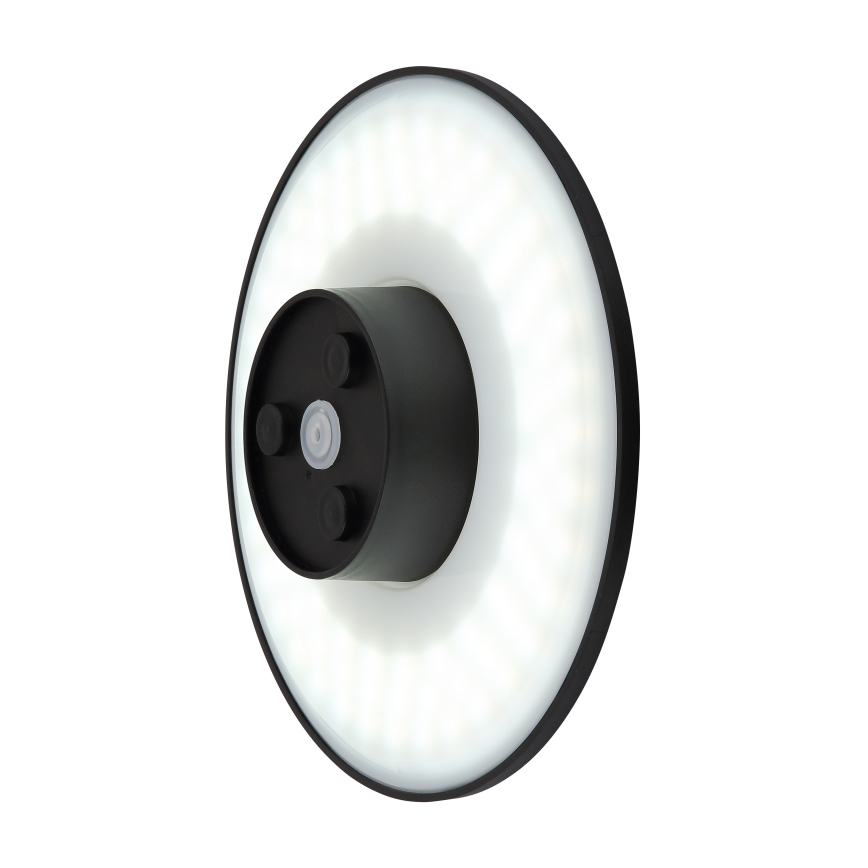 Globo - LED Outdoor wall light LED/15W/230V 3000/4000/6000K d. 25,2 cm IP44 black