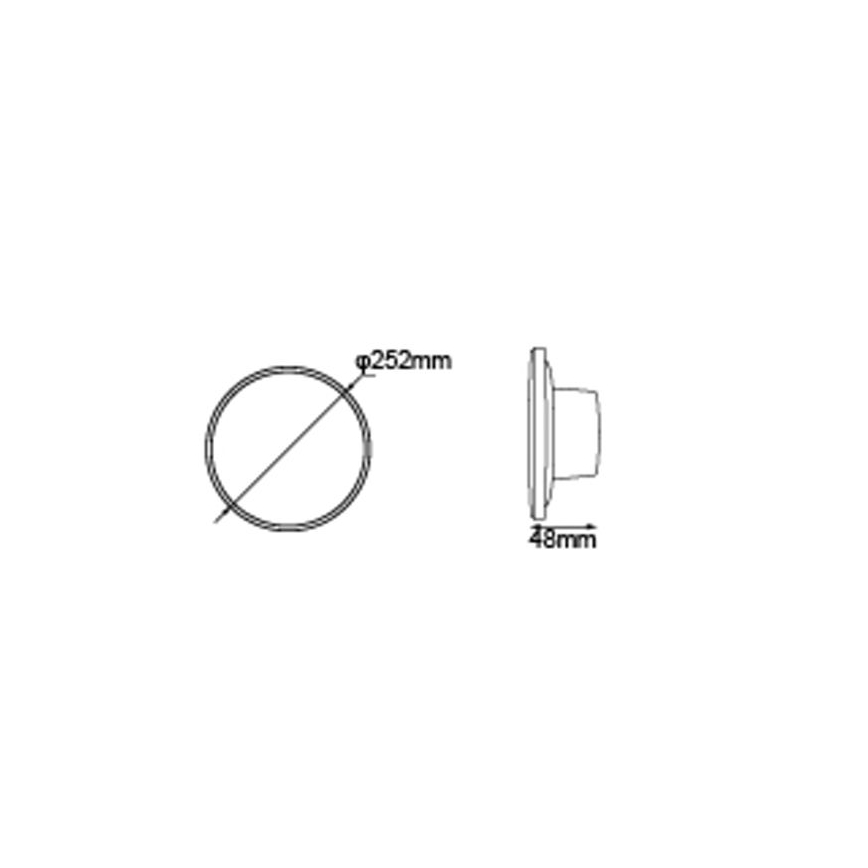 Globo - LED Outdoor wall light LED/15W/230V 3000/4000/6000K d. 25,2 cm IP44 black
