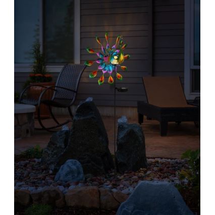 Globo - LED Solar decoration LED/0,06W/3V IP44 peacock