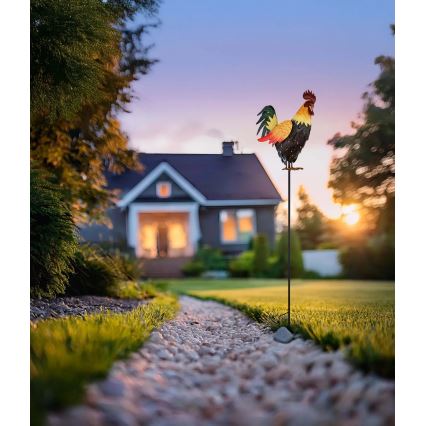 Globo - LED Solar decoration LED/0,02W/3V IP44 rooster