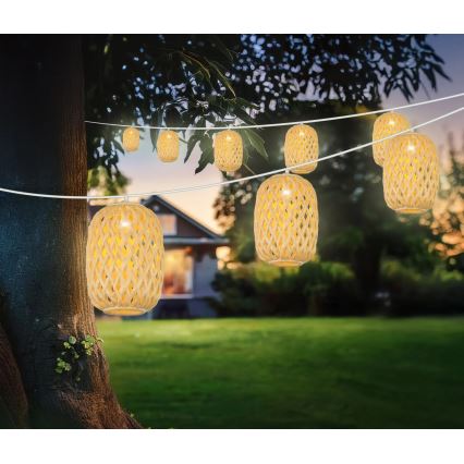Globo - LED Solar chain LED/0,06W/3V 650 cm IP44 400 mAh