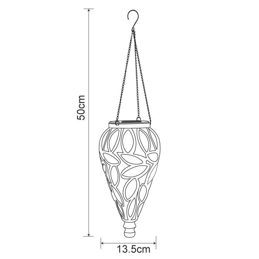 Globo - LED Solar light LED/0,9W/3,2V IP44 yellow