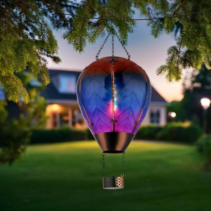 Globo - LED Pendant solar decoration 24xLED/0,2W/3V IP44 flying balloon