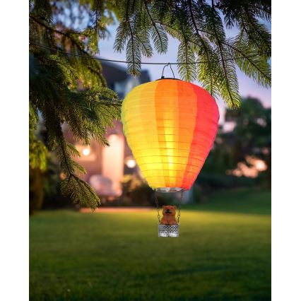 Globo - LED Pendant solar decoration 24xLED/0,06W/3V IP44 flying balloon