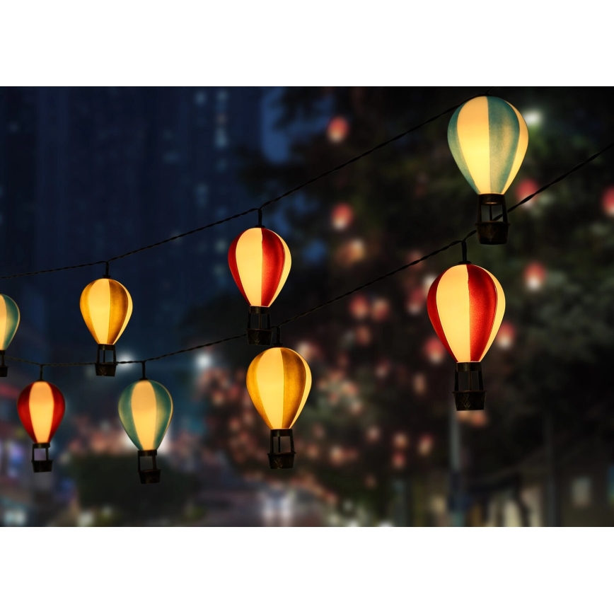 Globo - LED Solar chain 9xLED/0,06W/3V 390 cm IP44