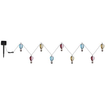 Globo - LED Solar chain 9xLED/0,06W/3V 390 cm IP44