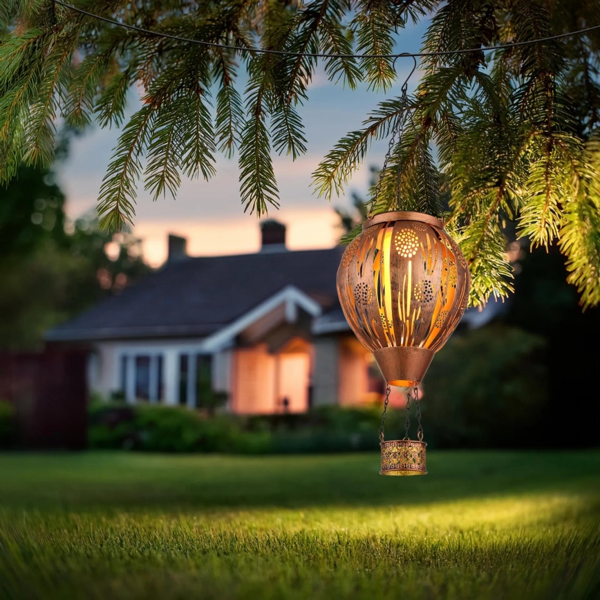 Globo - LED Pendant solar decoration 12xLED/0,02W/3V IP44 300 mAh flying balloon