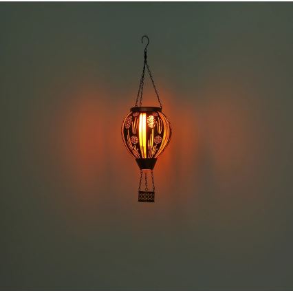 Globo - LED Pendant solar decoration 12xLED/0,02W/3V IP44 300 mAh flying balloon