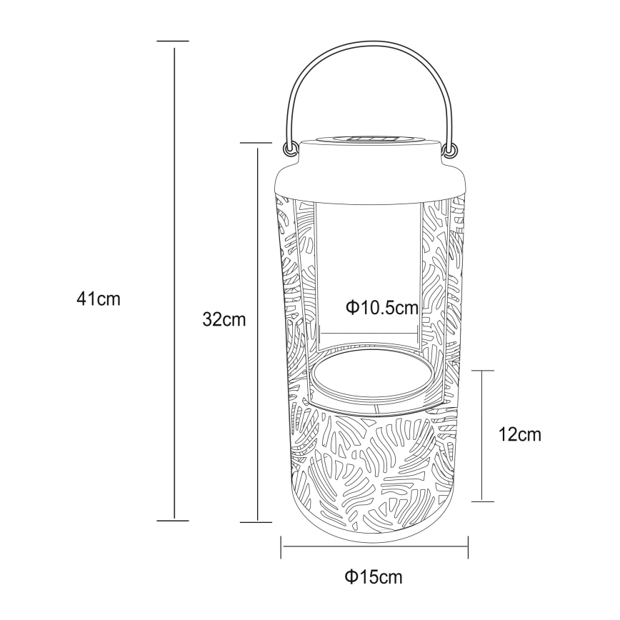 Globo - LED Solar light LED/0,06W/3V 3000K IP44