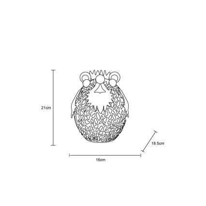 Globo - LED Solar decoration LED/0,06W/3V IP44 hedgehog