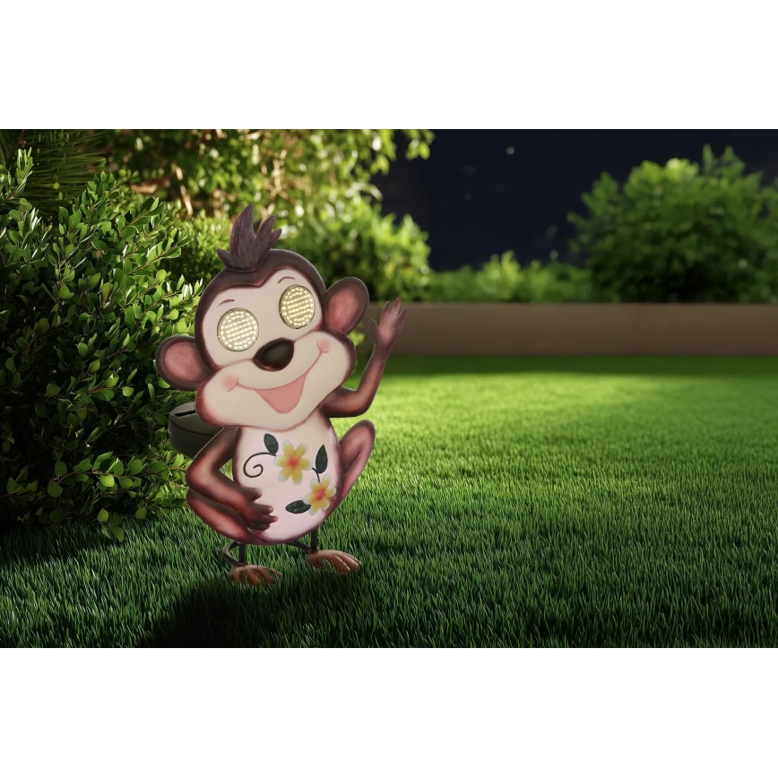 Globo - LED Solar Light 104 LEDs / 3V IP44 300 mAh Monkey