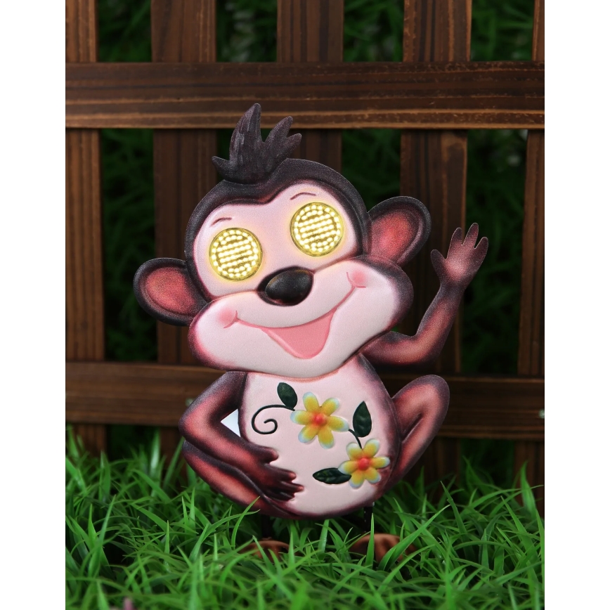 Globo - LED Solar Light 104 LEDs / 3V IP44 300 mAh Monkey