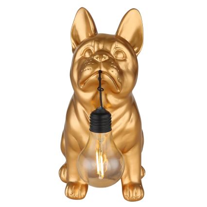 Globo - LED Solar Light LED/3V IP44 300 mAh Golden Dog