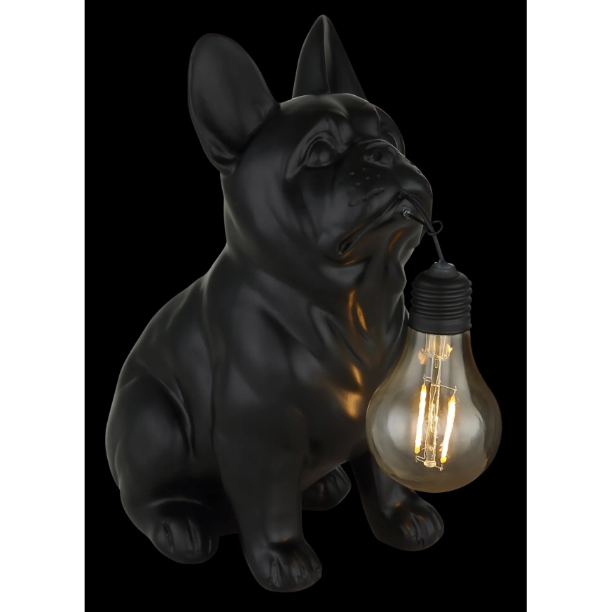 Globo - LED Solar Light LED/3V IP44 300 mAh Black Dog