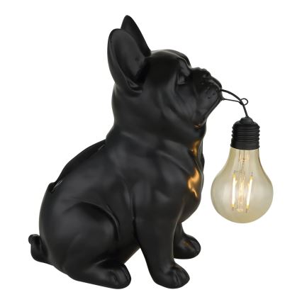 Globo - LED Solar Light LED/3V IP44 300 mAh Black Dog