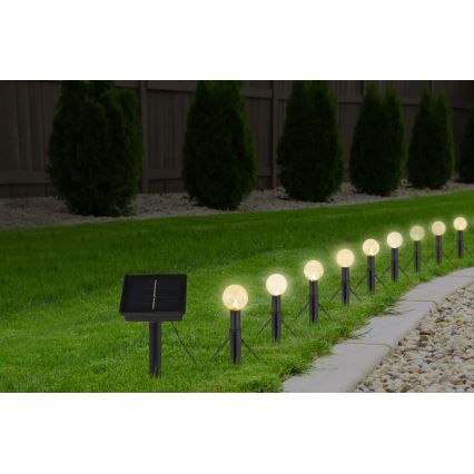 Globo - LED RGB Solar chain 20xLED/0,06W/3V 770 cm IP44