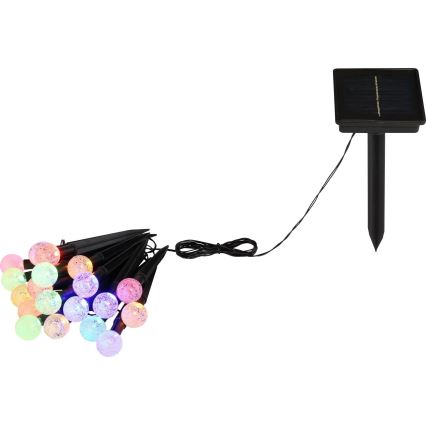 Globo - LED RGB Solar chain 20xLED/0,06W/3V 770 cm IP44