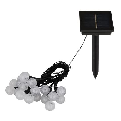 Globo - LED RGB Solar chain 20xLED/0,06W/3V 770 cm IP44