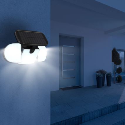 Globo - Solar LED light with sensor LED/3,7V IP44 2000 mAh