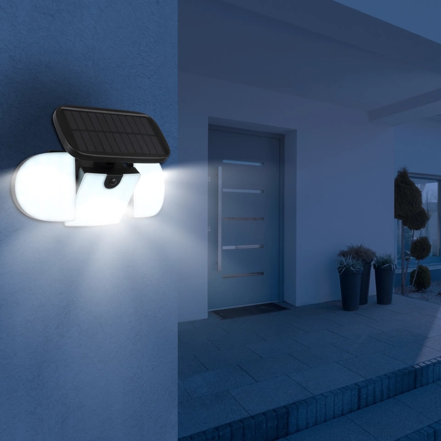 Globo - Solar LED light with sensor LED/3,7V IP44 2000 mAh