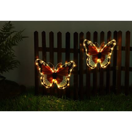 Globo - LED Solar Light LED/3V IP44 200 mAh Butterfly