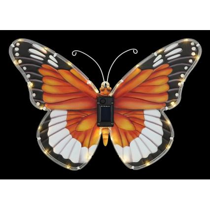 Globo - LED Solar Light LED/3V IP44 200 mAh Butterfly