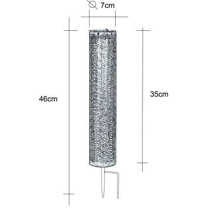 Globo - LED Solar light LED/0,06W/3,2V 3000K IP44