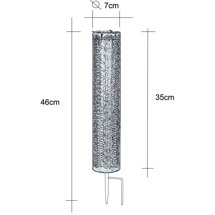 Globo - LED Solar light LED/0,06W/3,2V 3000K IP44