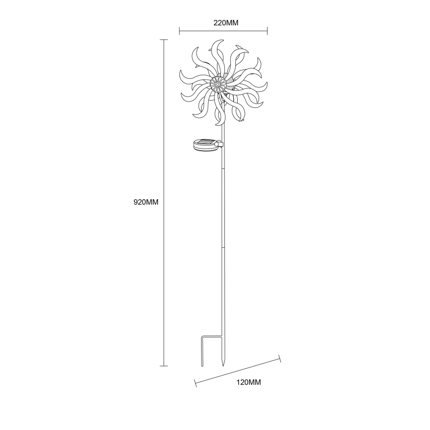 Globo - LED Solar decoration LED/0,06W/3,2V IP44