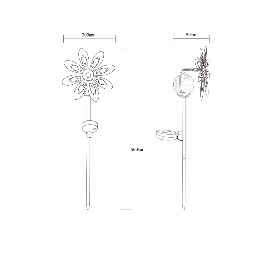 Globo - LED Solar decoration LED/0,02W/3V IP44