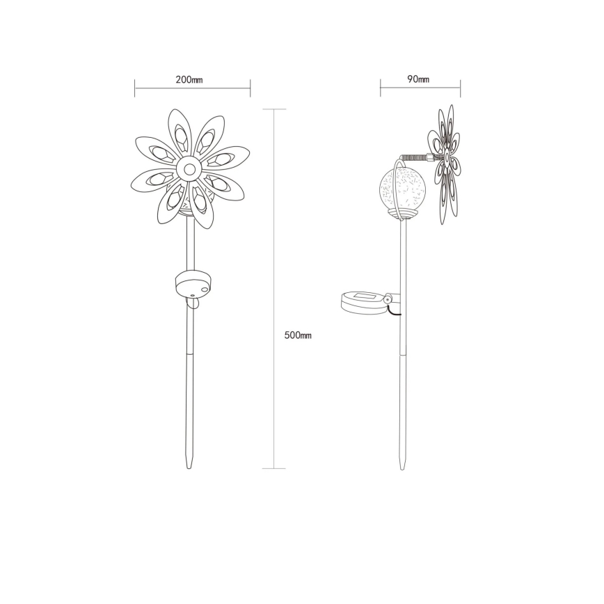 Globo - LED Solar decoration LED/0,02W/3V IP44